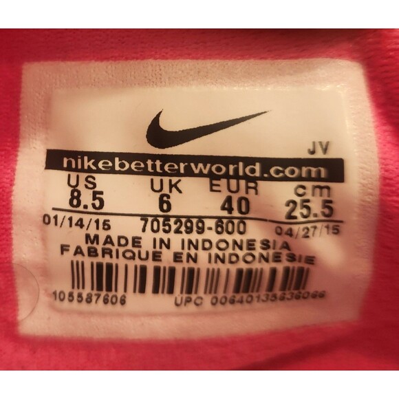 Nike Flex Fury Women's Running Shoes  8.5  Pink 705299-600  Seldom Worn Sneakers - Picture 9 of 9